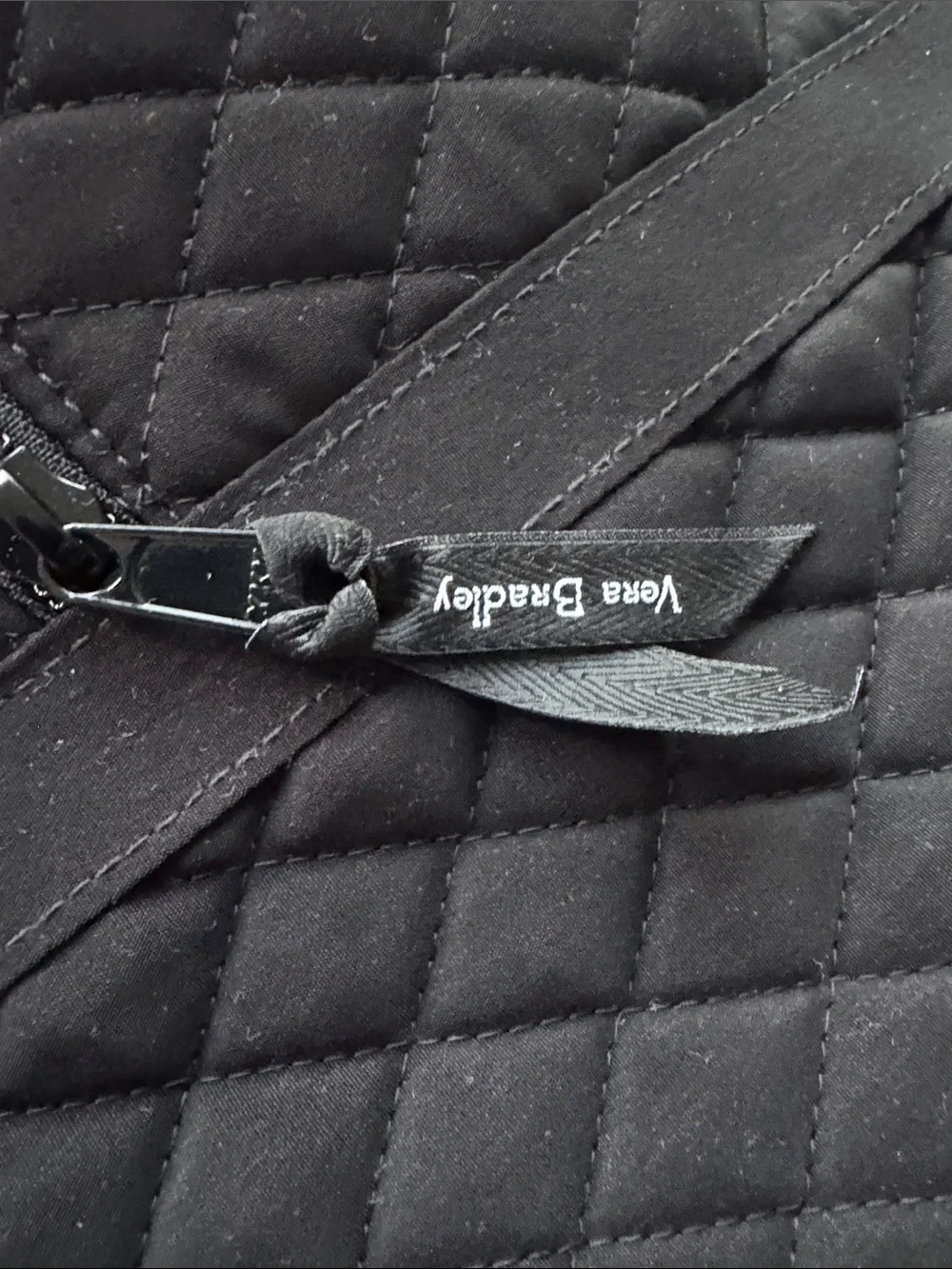 Vera Bradley Black Quilted Duffel Tote